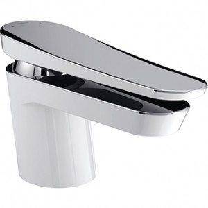 Bristan CLRBASNWWHT Claret Basin Mixer White/Chrome