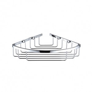 Bristan COMP BASK04 C Closed Front Corner Fixed Wire Basket Chrome