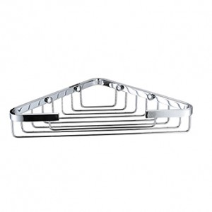 Bristan COMP BASK05 C Open Front Corner Fixed Wire Basket Chrome