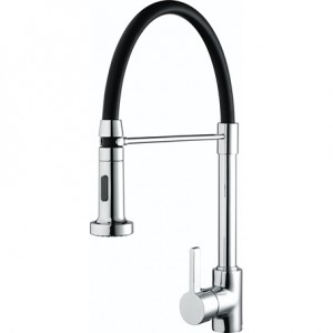 Bristan LQRPROSNKC Liquorice Professional Kitchen Sink Mixer with Pull Down Spray Chrome