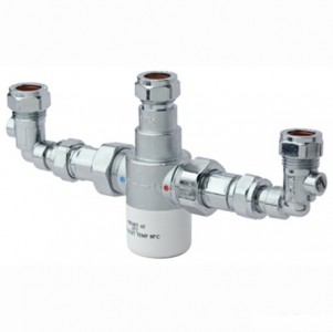 Bristan MT503CP-ISOELB 15mm Thermostatic Mixing Valve with Isolation Elbows