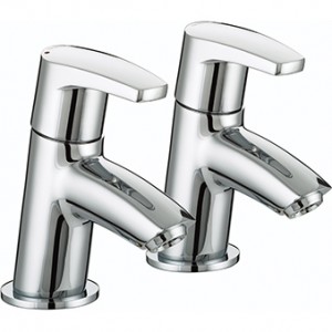 Bristan OR3/4C Orta Bath Pillar Taps Chrome