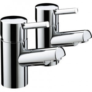 Bristan PM1/2C Prism Basin Pillar Taps Chrome