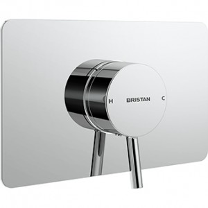 Bristan PM2SQSHCVOC Prism Concealed Single Control Shower Valve Chrome