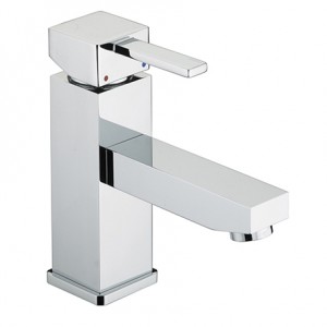 Bristan QDEBASC Quadrato Eco Basin Mixer with Pop-up Waste Chrome