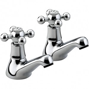 Bristan R1/2C Regency Basin Pillar Taps Chrome