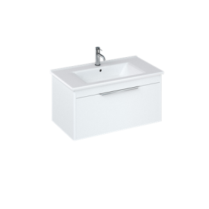 Britton SHR011 Shoreditch Note Square Basin 850mm 1 Taphole White (Basin Unit NOT Included)