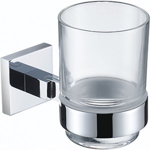 Bristan SQHOLDC Square Tumbler & Holder Chrome