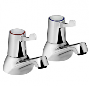 Bristan VAL2 3/4 CCD Basin Taps with 3(in) Lever Handles Chrome