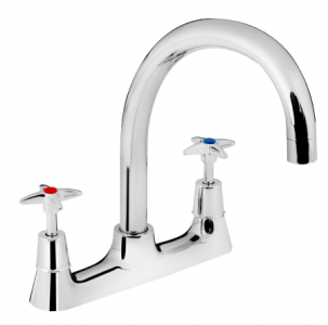 Bristan VAX2 DSM C Deck Sink Mixer with Crosshead Handle Chrome