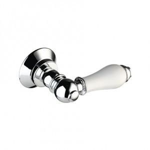 Bristan WCL3CWHT Cistern Lever Chrome/White