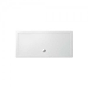 Britton Zamori Rectangular Shower Tray with Central Waste Position 1700x800mm White (Waste NOT Included) [Z1185]