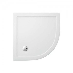 Britton Zamori Quadrant Shower Tray 900mm White (Waste NOT included) [Z1193]