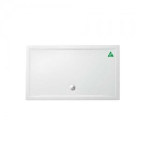 Britton Zamori Anti-Slip Rectangular Shower Tray with Central Waste Position 1700x1000mm White (Waste NOT Included) [Z1342A]