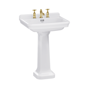 Burlington Guild Pedestal 700mm White (Wash Basin NOT Included) [GU0101CW]