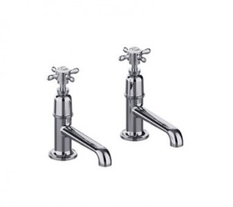 Burlington Guild Long Nose Basin Pillar Tap (2 Tapholes) Chrome [GU140DNC]