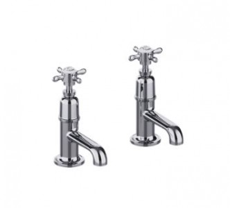 Burlington Guild Basin Pillar Taps (2 Tapholes) Chrome [GU150DNC]