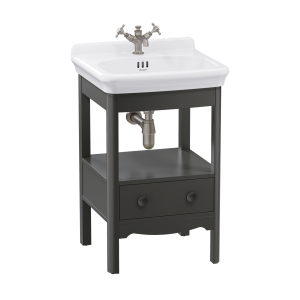 Burlington Guild Floor Standing Vanity Unit 560mm (Wash Basin & Worktop NOT Included) Ashbee Grey [GU5600DAGFS]