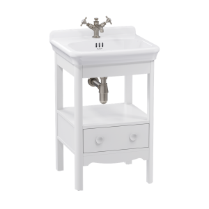 Burlington Guild Floor Standing Vanity Unit 560mm (Wash Basin & Worktop NOT Included) Varley White [GU5600VWFS]