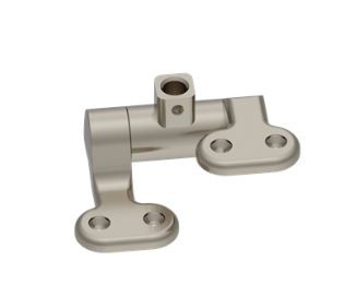 Burlington Guild Toilet Seat Hinges with Top Fixing Brushed Nickel [GUHGL]