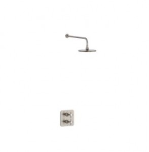 Burlington Guild Thermo Concealed Shower Valve Pack with Additional Accessories (Single Outlet) Brushed Nickel [GUSHOWERPACKQ2L]