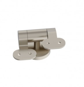 Burlington Toilet Seat Soft Close Hinges with Screws (Pair) Brushed Nickel [SP813BNKL]