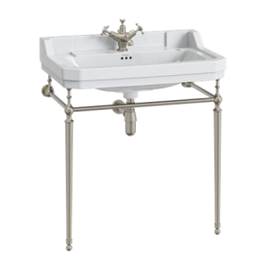 Burlington Basin Wash stand (for 800mm Basins) Brushed Nickel (Basin NOT Included) [T50BNKL]