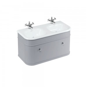 Burlington CH100G Chalfont 1000mm Single Drawer Unit Matt Grey (Basin/Handles/Legs NOT Included)