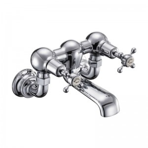 Burlington CLR24MED Claremont Regent Wall Mounted Bath Filler Chrome with Medici Indicies