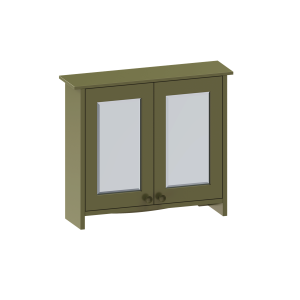 Burlington Guild Mirror Cabinet 650 x 572mm Carlyle Green [GU6057CGCAB]