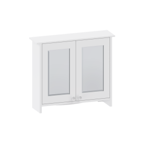 Burlington Guild Mirror Cabinet 650 x 572mm Varley White [GU6057VWCAB]