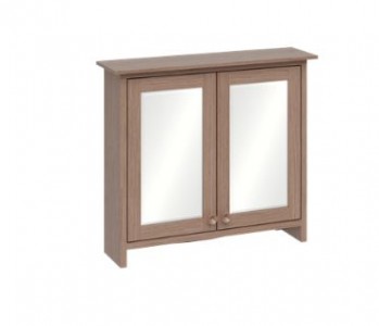 Burlington Guild Mirror Cabinet 650 x 572mm Dark Oak [GU6557DOKCAB]