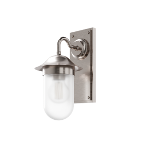 Burlington Guild Wall Light with Frosted Glass Brushed Nickel [GUL001L]