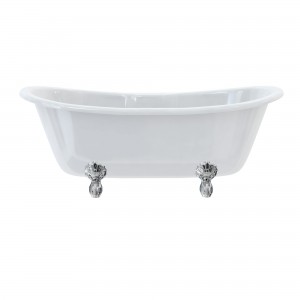 Burlington T10F Bateau Double Ended Freestanding Bath 1640 x 700mm (Bath Feet NOT Included)