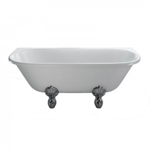 Burlington T12D Avantgrade Double Ended Back To Wall Bath 1700 x 750mm (Bath Feet NOT Included)