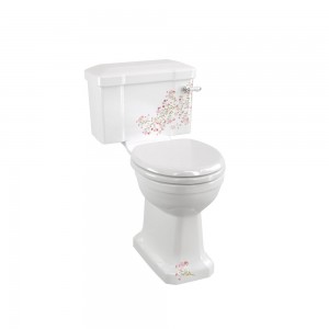 Burlington C1BLOSS Bespoke Oriental Blossom Close Coupled & Low Level Cistern 510mm - (cistern only)