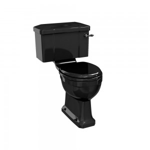 Burlington C1JET Close Coupled & Low Level Cistern 510mm Jet Matt Black (WC Pan & Toilet Seat NOT Included)