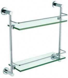 The White Space Capita Double Shelf - Chrome [CAP14C]