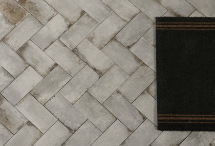 CaPietra Osterley Porcelain Floor & Wall Tile (Textured Finish) Brick White 225 x 110 x 10mm [7981]