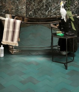 CaPietra Abstract Porcelain Floor & Wall Tile (Matt Finish) Green 185 x 185 x 8mm [6840]