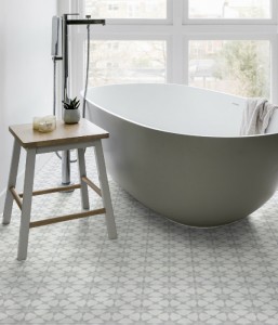 CaPietra Atlas Porcelain Floor & Wall Tile (Matt Finish) Soft Grey 200 x 200 x 10mm [7643]