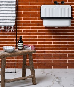 CaPietra Avebury Ceramic Wall Tile (Gloss Finish) Burnt Caramel 250 x 50 x 10mm [7644]