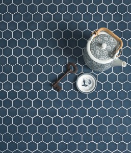 CaPietra Brasserie Glass Floor & Wall Tile (Matt Finish) Blue 325 x 293 x 5mm [6866]