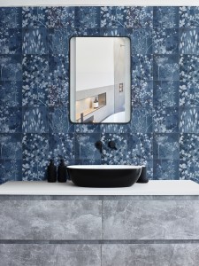 CaPietra Wild Botanical Porcelain by Clarissa Hulse Floor & Wall Tile (Matt Finish) Blue 200 x 200 x 10mm [13429]