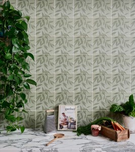 CaPietra Willow Porcelain by Clarissa Hulse Floor & Wall Tile (Matt Finish) Green 200 x 200 x 10mm [12900]
