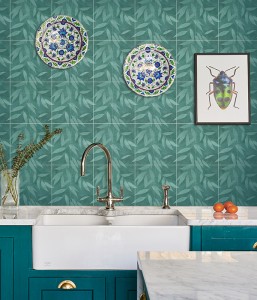 CaPietra Willow Porcelain by Clarissa Hulse Floor & Wall Tile (Matt Finish) Teal 200 x 200 x 10mm [12899]