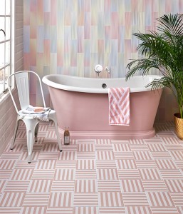 CaPietra Deck Chair Porcelain Floor & Wall Tile (Matt Finish) Rose 200 x 200 x 10mm [7663]