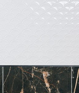 CaPietra Gelato Porcelain Wall Tile (Gloss Finish) Milk White 273 x 259 x 6mm [6893]