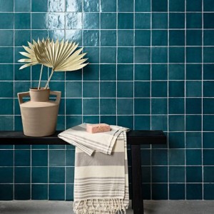 CaPietra Maroc Porcelain Floor & Wall Tile (Gloss Finish) Aquamarine 99 x 99 x 10mm [13115]