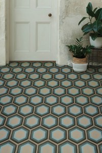 CaPietra Patisserie Porcelain Floor Tile (Matt Finish) Blue 230 x 200 x 8mm [7882]